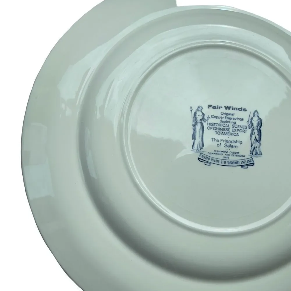 Alfred Meakin 1970’s Friendship of Salem Fair Winds Collectible Plate 10.5” #6